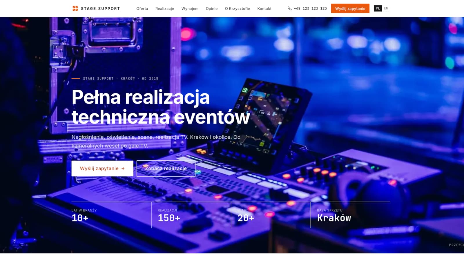 Stage Support — realizacja techniczna eventów